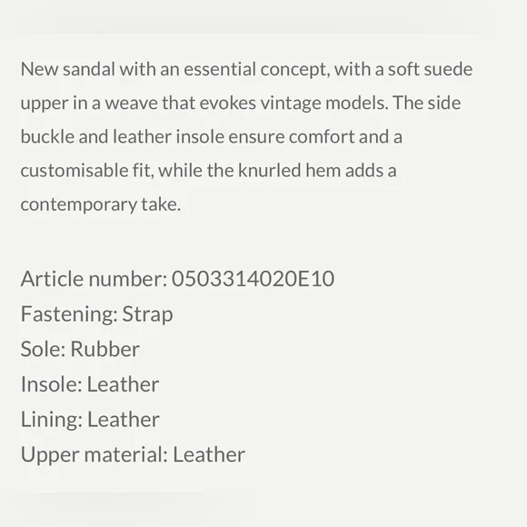 NWT VOILE BLANCHE ALICE Leather Sandals in Beige - Picture 5 of 14